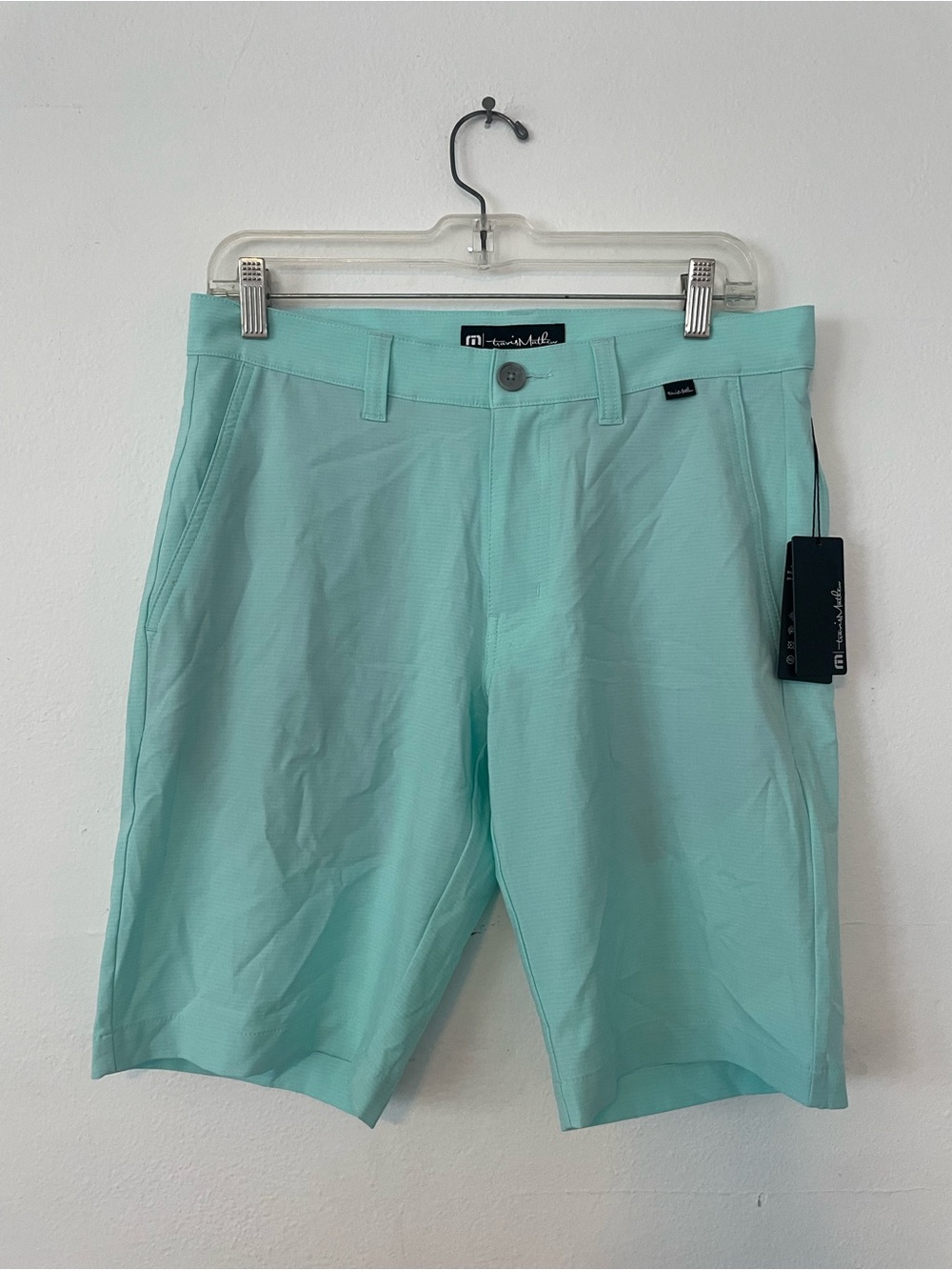 Travis Mathew Light Aqua Performance Golf Shorts